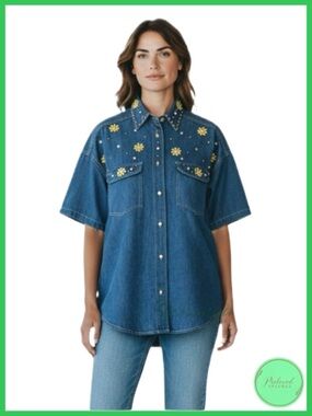 A&R Clothing Vintage Denim Button Down Shirt